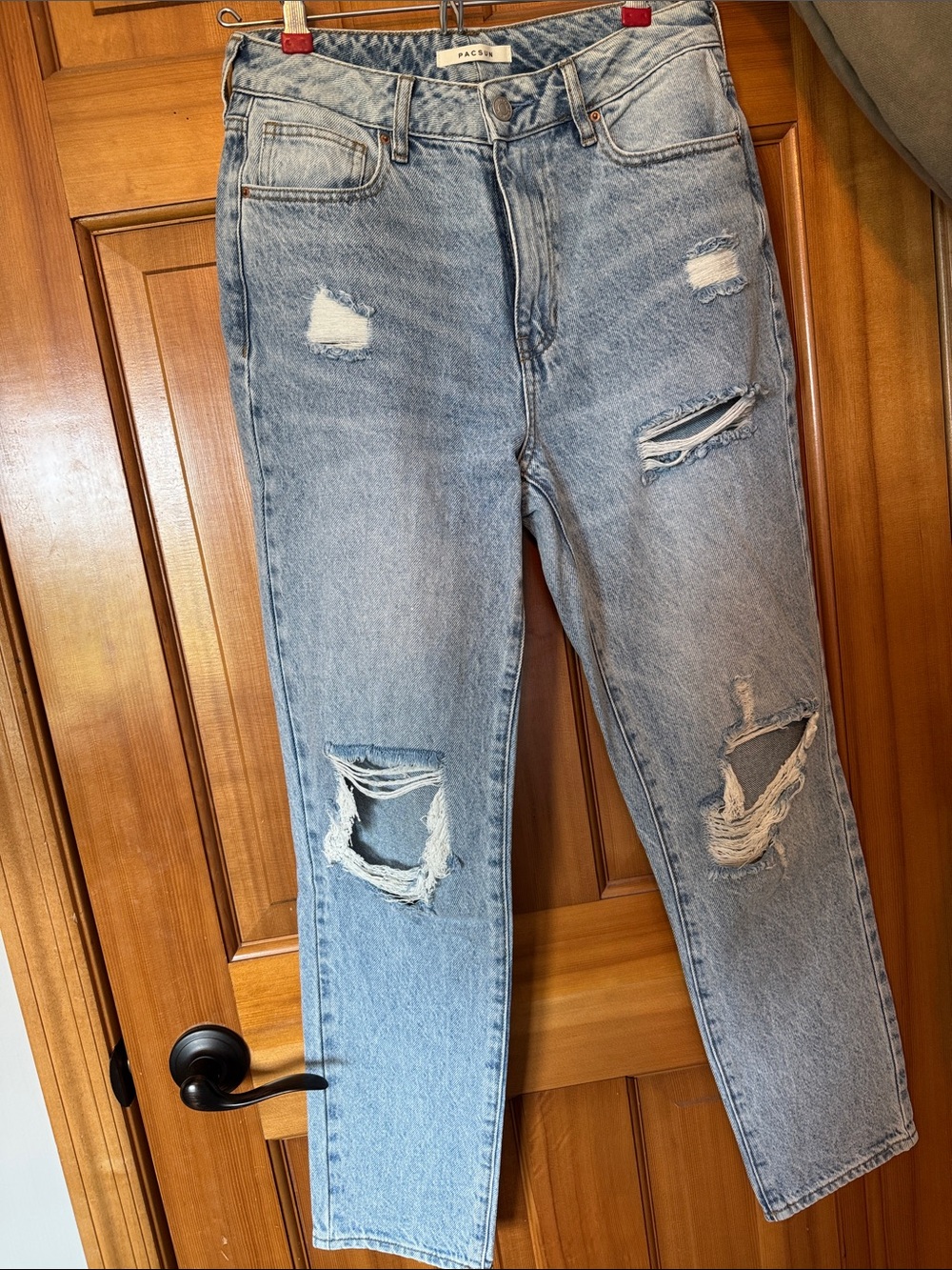 Pacsun light wash Mom jeans
